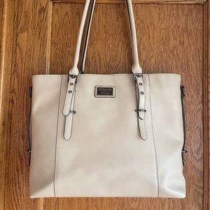 MOSISO PU Leather Laptop Tote Bag